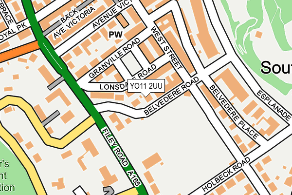 YO11 2UU map - OS OpenMap – Local (Ordnance Survey)