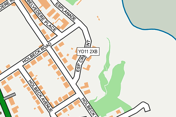 YO11 2XB map - OS OpenMap – Local (Ordnance Survey)