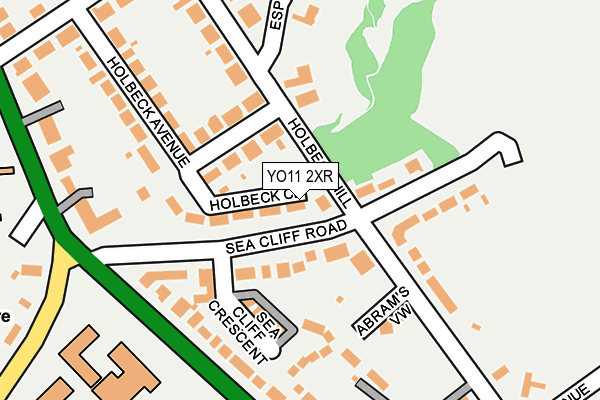 YO11 2XR map - OS OpenMap – Local (Ordnance Survey)