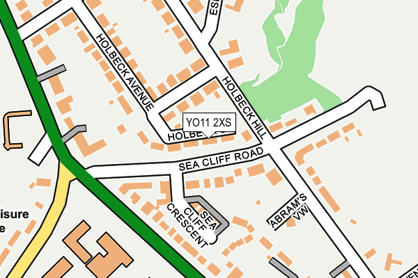 YO11 2XS map - OS OpenMap – Local (Ordnance Survey)