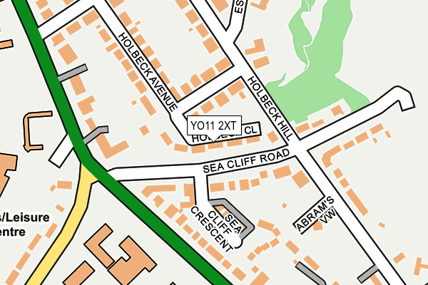 YO11 2XT map - OS OpenMap – Local (Ordnance Survey)