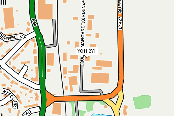 YO11 2YH map - OS OpenMap – Local (Ordnance Survey)