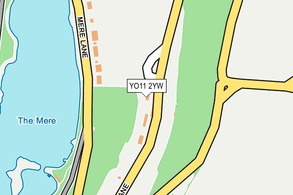 YO11 2YW map - OS OpenMap – Local (Ordnance Survey)