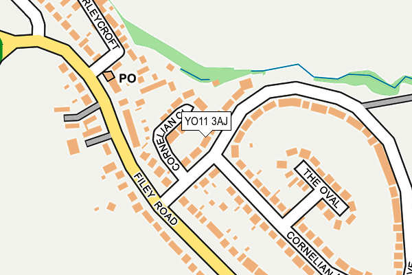 YO11 3AJ map - OS OpenMap – Local (Ordnance Survey)