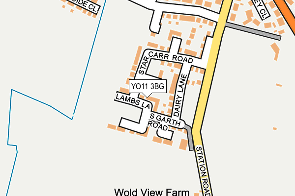 YO11 3BG map - OS OpenMap – Local (Ordnance Survey)