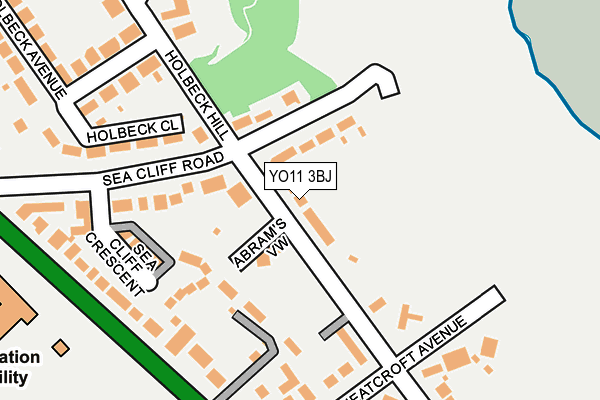 YO11 3BJ map - OS OpenMap – Local (Ordnance Survey)