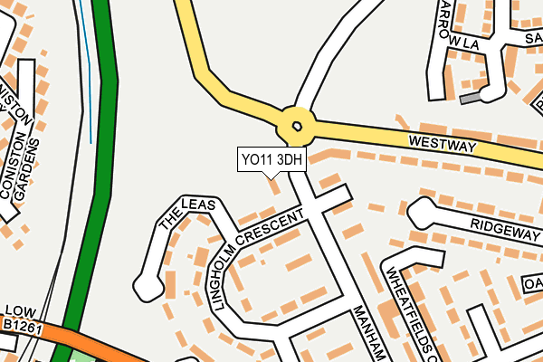 YO11 3DH map - OS OpenMap – Local (Ordnance Survey)