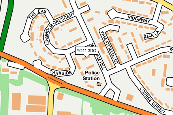 YO11 3DQ map - OS OpenMap – Local (Ordnance Survey)