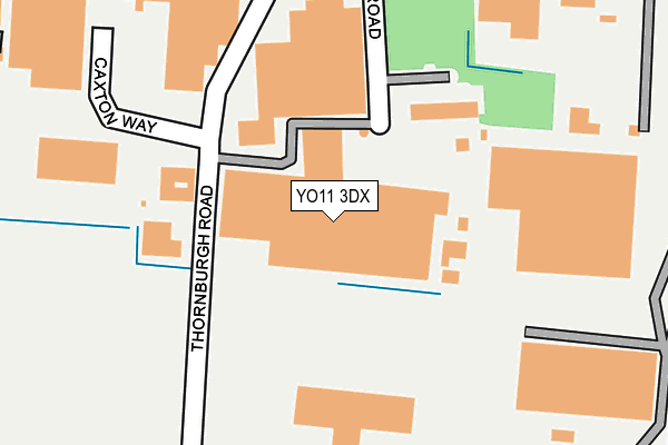 YO11 3DX map - OS OpenMap – Local (Ordnance Survey)