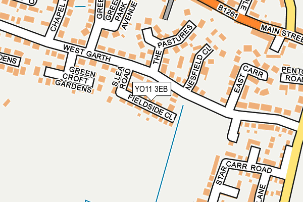YO11 3EB map - OS OpenMap – Local (Ordnance Survey)