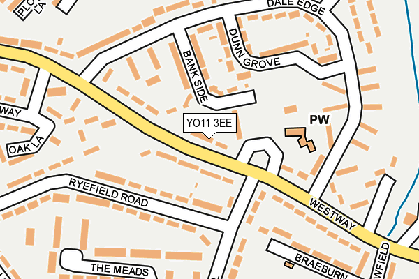 YO11 3EE map - OS OpenMap – Local (Ordnance Survey)