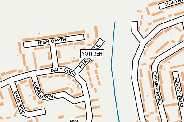 YO11 3EH map - OS OpenMap – Local (Ordnance Survey)