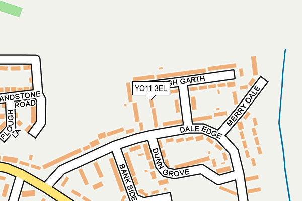 YO11 3EL map - OS OpenMap – Local (Ordnance Survey)