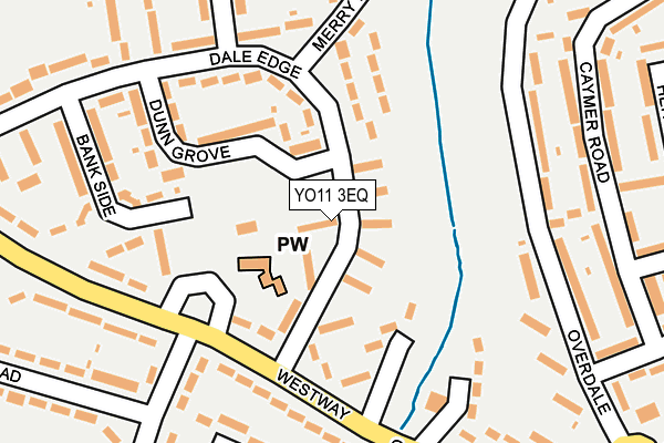 YO11 3EQ map - OS OpenMap – Local (Ordnance Survey)