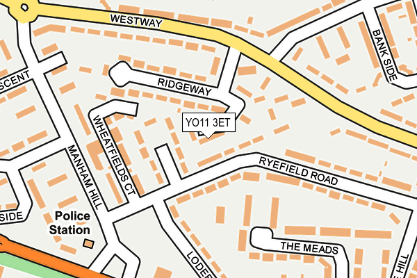 YO11 3ET map - OS OpenMap – Local (Ordnance Survey)