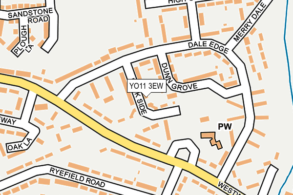 YO11 3EW map - OS OpenMap – Local (Ordnance Survey)