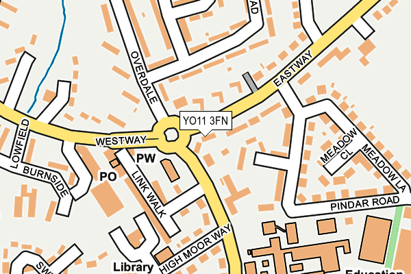 YO11 3FN map - OS OpenMap – Local (Ordnance Survey)