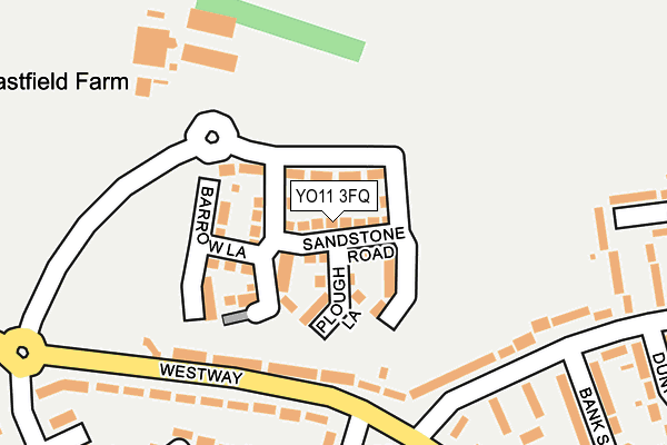 YO11 3FQ map - OS OpenMap – Local (Ordnance Survey)