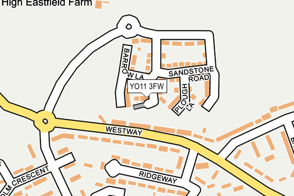 YO11 3FW map - OS OpenMap – Local (Ordnance Survey)