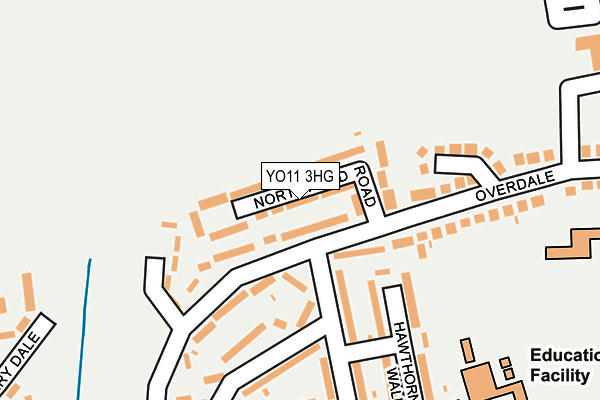 YO11 3HG map - OS OpenMap – Local (Ordnance Survey)