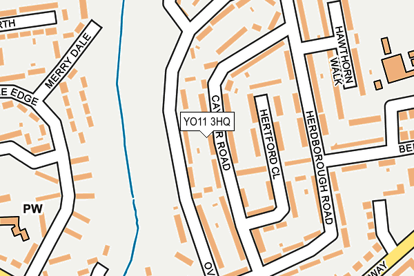 YO11 3HQ map - OS OpenMap – Local (Ordnance Survey)