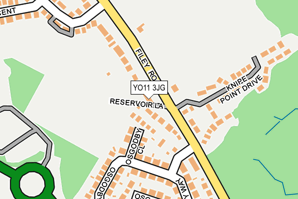 YO11 3JG map - OS OpenMap – Local (Ordnance Survey)