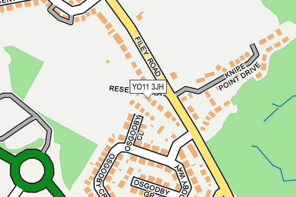 YO11 3JH map - OS OpenMap – Local (Ordnance Survey)