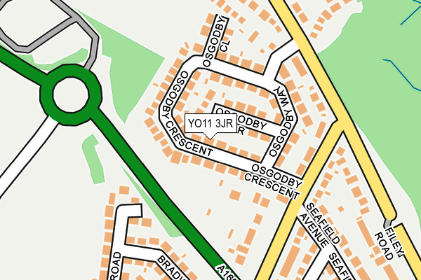 YO11 3JR map - OS OpenMap – Local (Ordnance Survey)