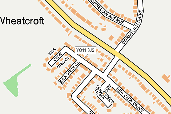 YO11 3JS map - OS OpenMap – Local (Ordnance Survey)