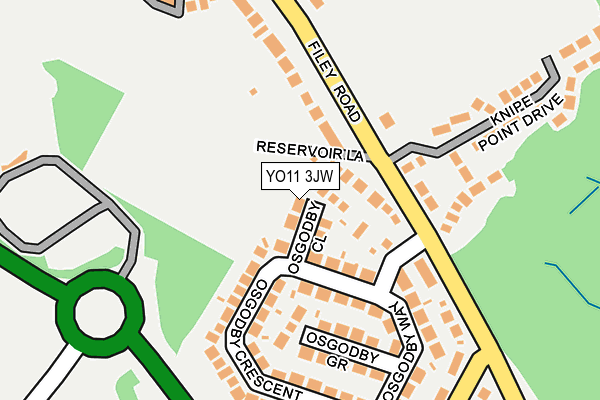 YO11 3JW map - OS OpenMap – Local (Ordnance Survey)