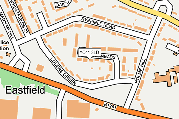 YO11 3LD map - OS OpenMap – Local (Ordnance Survey)