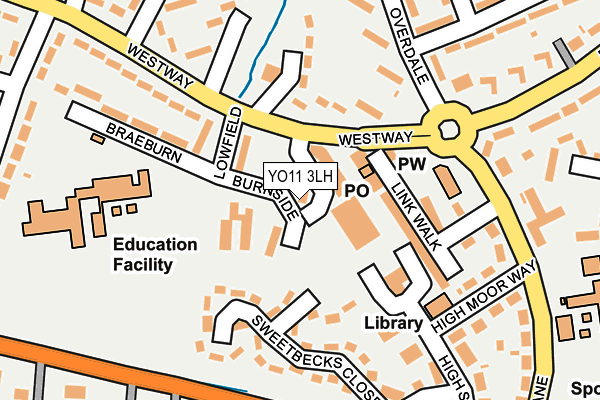 YO11 3LH map - OS OpenMap – Local (Ordnance Survey)