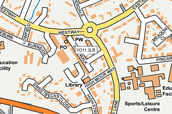 YO11 3LR map - OS OpenMap – Local (Ordnance Survey)