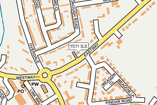 YO11 3LS map - OS OpenMap – Local (Ordnance Survey)