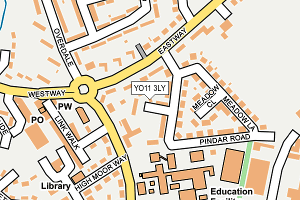 YO11 3LY map - OS OpenMap – Local (Ordnance Survey)