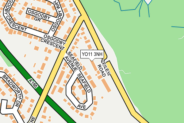 YO11 3NH map - OS OpenMap – Local (Ordnance Survey)
