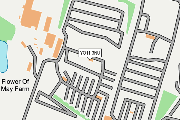 YO11 3NU map - OS OpenMap – Local (Ordnance Survey)