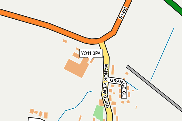 YO11 3PA map - OS OpenMap – Local (Ordnance Survey)