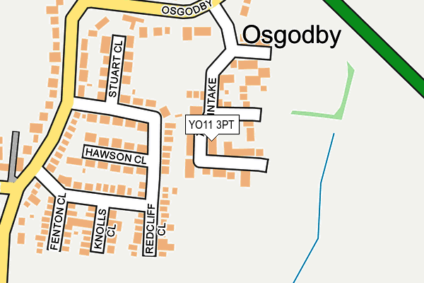 YO11 3PT map - OS OpenMap – Local (Ordnance Survey)