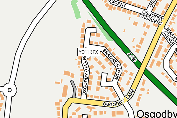 YO11 3PX map - OS OpenMap – Local (Ordnance Survey)