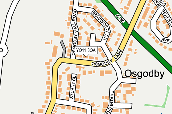YO11 3QA map - OS OpenMap – Local (Ordnance Survey)