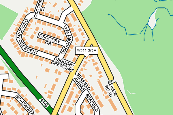 YO11 3QE map - OS OpenMap – Local (Ordnance Survey)