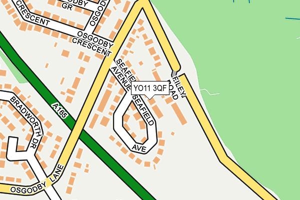 YO11 3QF map - OS OpenMap – Local (Ordnance Survey)