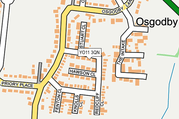 YO11 3QN map - OS OpenMap – Local (Ordnance Survey)