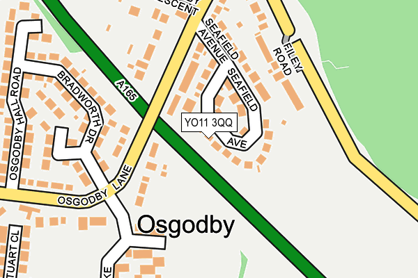 YO11 3QQ map - OS OpenMap – Local (Ordnance Survey)