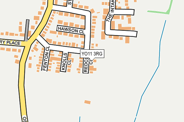 YO11 3RG map - OS OpenMap – Local (Ordnance Survey)