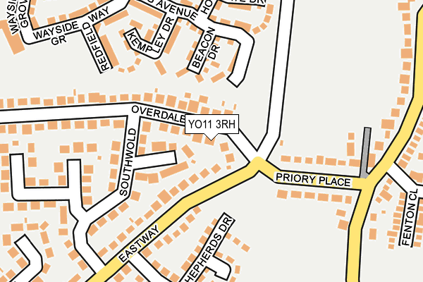 YO11 3RH map - OS OpenMap – Local (Ordnance Survey)