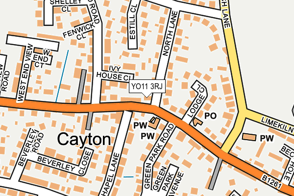 YO11 3RJ map - OS OpenMap – Local (Ordnance Survey)