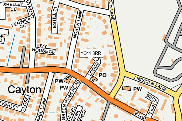 YO11 3RR map - OS OpenMap – Local (Ordnance Survey)