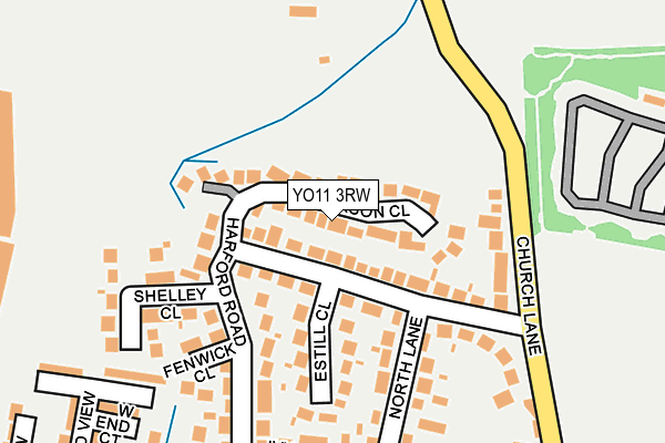 YO11 3RW map - OS OpenMap – Local (Ordnance Survey)